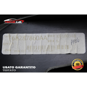 68287860AA SUPPORTO PARAURTI POSTERIORE DESTRO JEEP CHEROKEE 5 (KL)(2019 IN POI) 2.2 CRD COD.MOT. LAU61