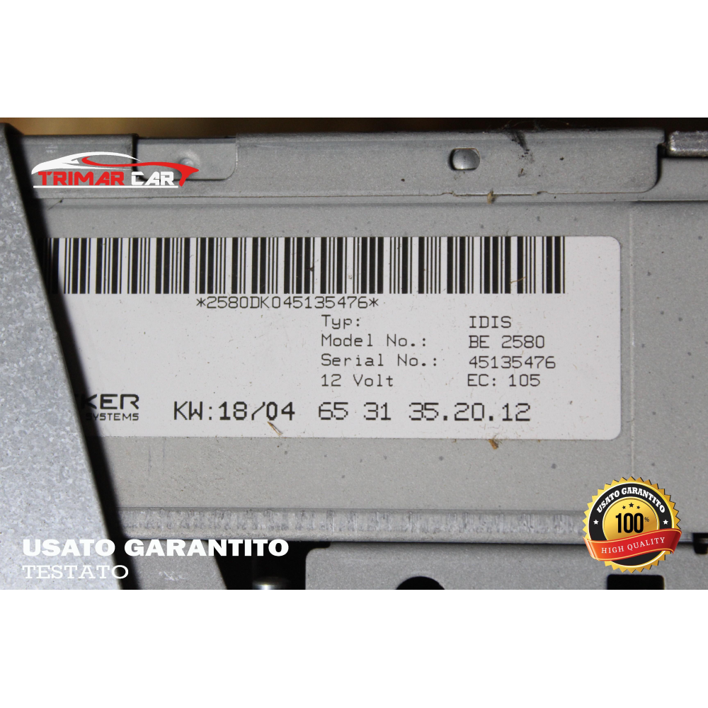 5WK78246 AUTORADIO NAVIGATORE GPS ALFA ROMEO 166 (936)(1998-2007) 2.4 JTD 175CV 129KW COD MOT: 841G000