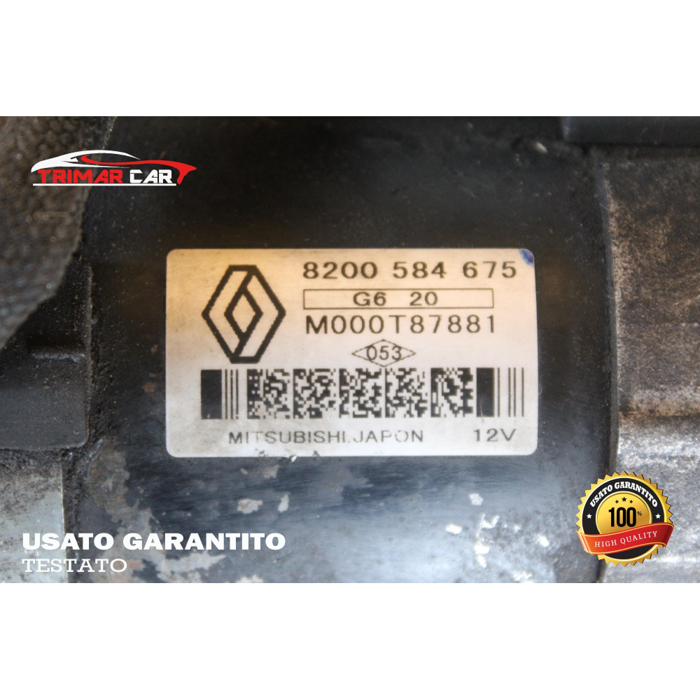 8200584675 MOTORINO AVVIAMENTO RENAULT SCENIC 2 II (JM0/1)(03-09) 1.5DCI 101CV 74KW COD MOTORE: K9K728