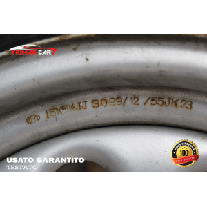 R15 CERCHIO SINGOLO IN FERRO SUZUKI JIMNY (FJ)(1998-2018) 1.3 16V 4WD 80CV 59KW COD MOT; G13B