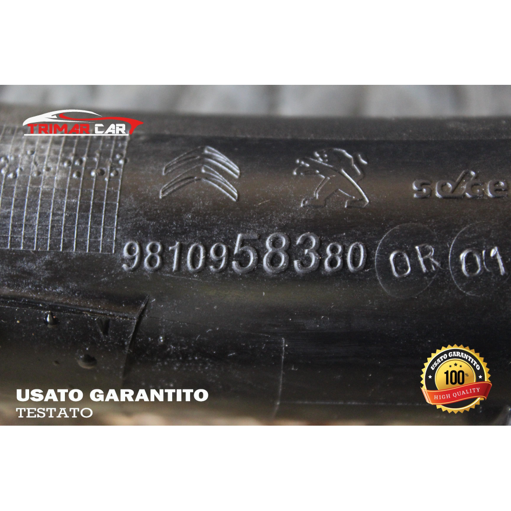 9810958380 TUBO MANICOTTO ASPIRAZIONE ARIA PEUGEOT 308 2 II (2013 IN POI) 1.5 BLUEHDI COD.MOT. YHZ