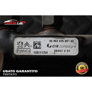 9685297580 TUBO FLAUTO RAIL INIEZIONE FORD FOCUS 3 III (2010 IN POI) 1.5 TDCI