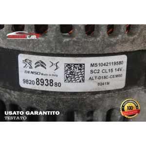 9820893880 ALTERNATORE PEUGEOT CITROEN OPEL VAUXHALL