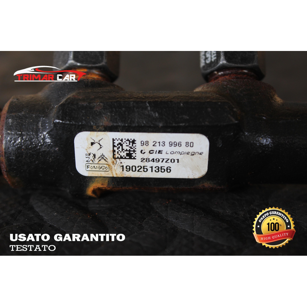 9821399680 TUBO FLAUTO RAIL INIEZIONE CITROEN C3 3 III (SX)(2016 IN POI) 1.5 BLUEHDI