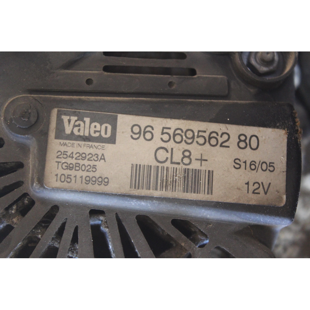 80A CL8+ TG9B025 9656956280 ALTERNATORE CITROEN PEUGEOT BENZINA