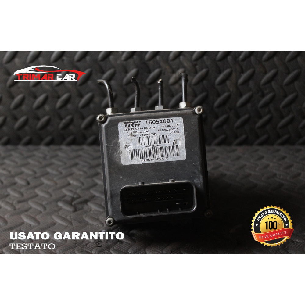 9651857880 POMPA CENTRALINA ABS PEUGEOT 407 (6D)(2004-2012) 2.0 HDI 135 136CV 100KW COD MOTORE:RHR