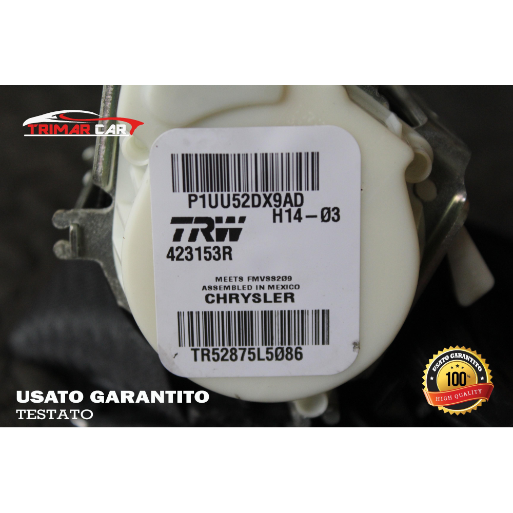 1UU52DX9AD CINTURA SICUREZZA POSTERIORE DESTRA JEEP CHEROKEE 5 (KL)(2013 IN POI)