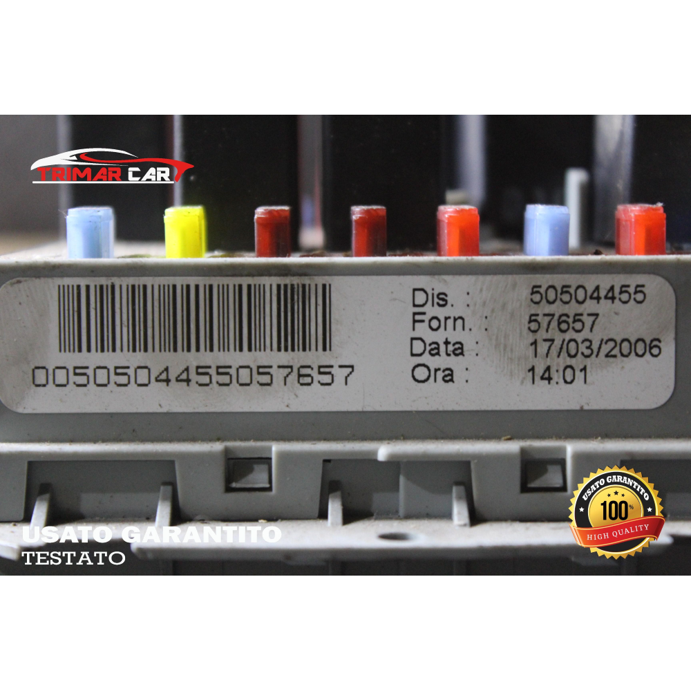 50504455 CENTRALINA SCATOLA PORTAFUSIBILI ALFA ROMEO 159 SW (939)(06-12) 1.9 JTDM 16V 150CV 110KW COD MOTORE: 939A2000