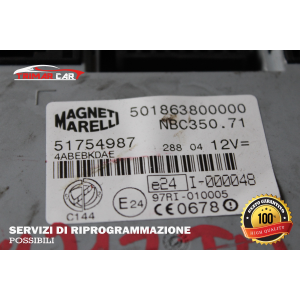 51754987 CENTRALINA BODY COMPUTER FIAT IDEA (350)(2003-2012) 1.3 MJET 70CV 51KW COD MOT; 188A9000