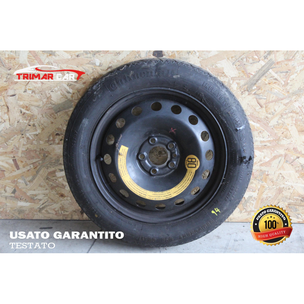 125/80 R15 KIT RUOTINO DI SCORTA CON ACCESSORI  ALFA ROMEO 156 (932)(97-05) 1.9 JTD 115CV 85KW COD MOT; 937A2000