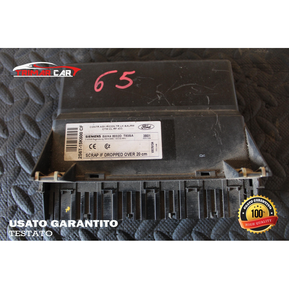 2S6T-15K600CF CENTRALINA COMFORT FORD FIESTA 5 V (JH,JD)(01-10)