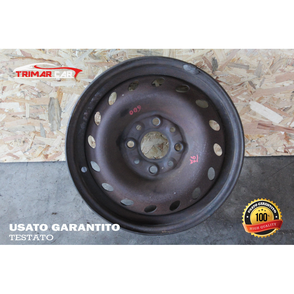 5.00BX13H R13 CERCHIO SINGOLO IN FERRO FIAT SEICENTO / 600 (187)(98-10)