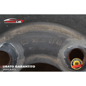 6JX15H2 R15 CERCHIO SINGOLO IN FERRO FIAT IDEA (350)(2003-2012)