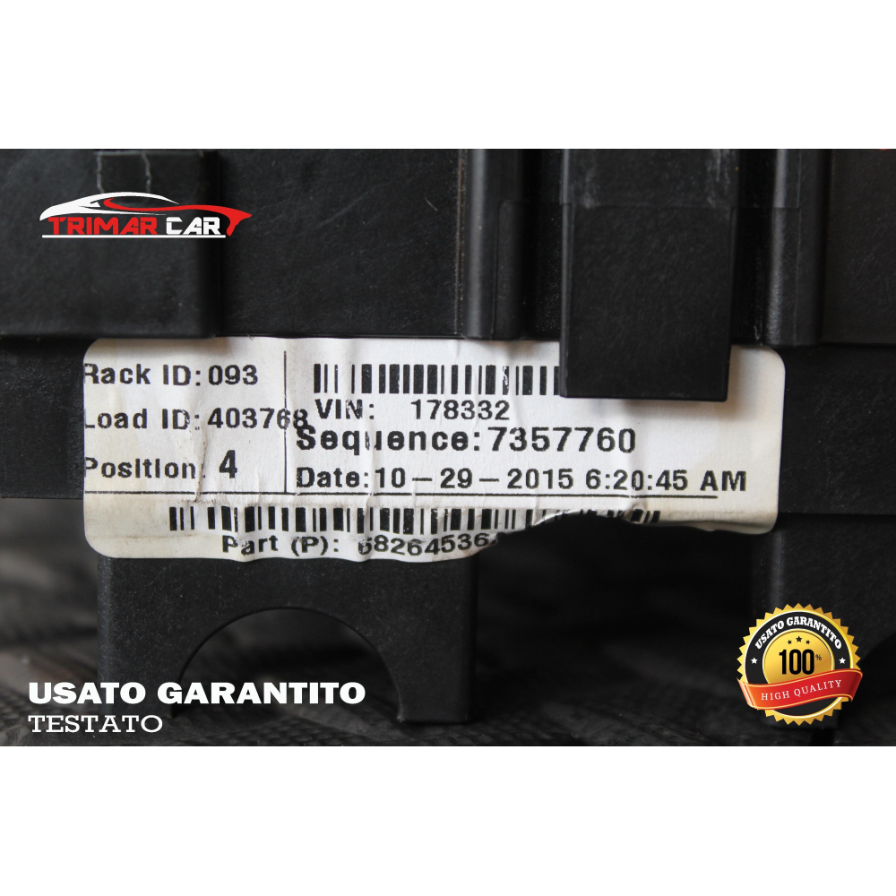 68264536AB CENTRALINA SCATOLA PORTAFUSIBILI JEEP CHEROKEE 5 (KL)(2013 IN POI) 2.2 CRD