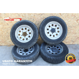 R15 SET 4 CERCHI IN FERRO SUZUKI JIMNY (FJ)(1998-2018) 1.3 16V 4WD 80CV 59KW COD MOT; G13B