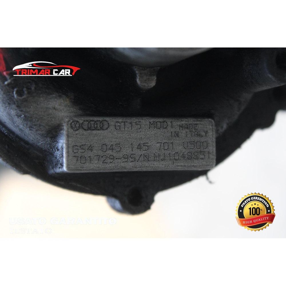 045145701 701729-9 TURBINA TURBO VW POLO (9N)(2001-2012) 1.4 TDI 75CV 55KW COD MOT; AMF