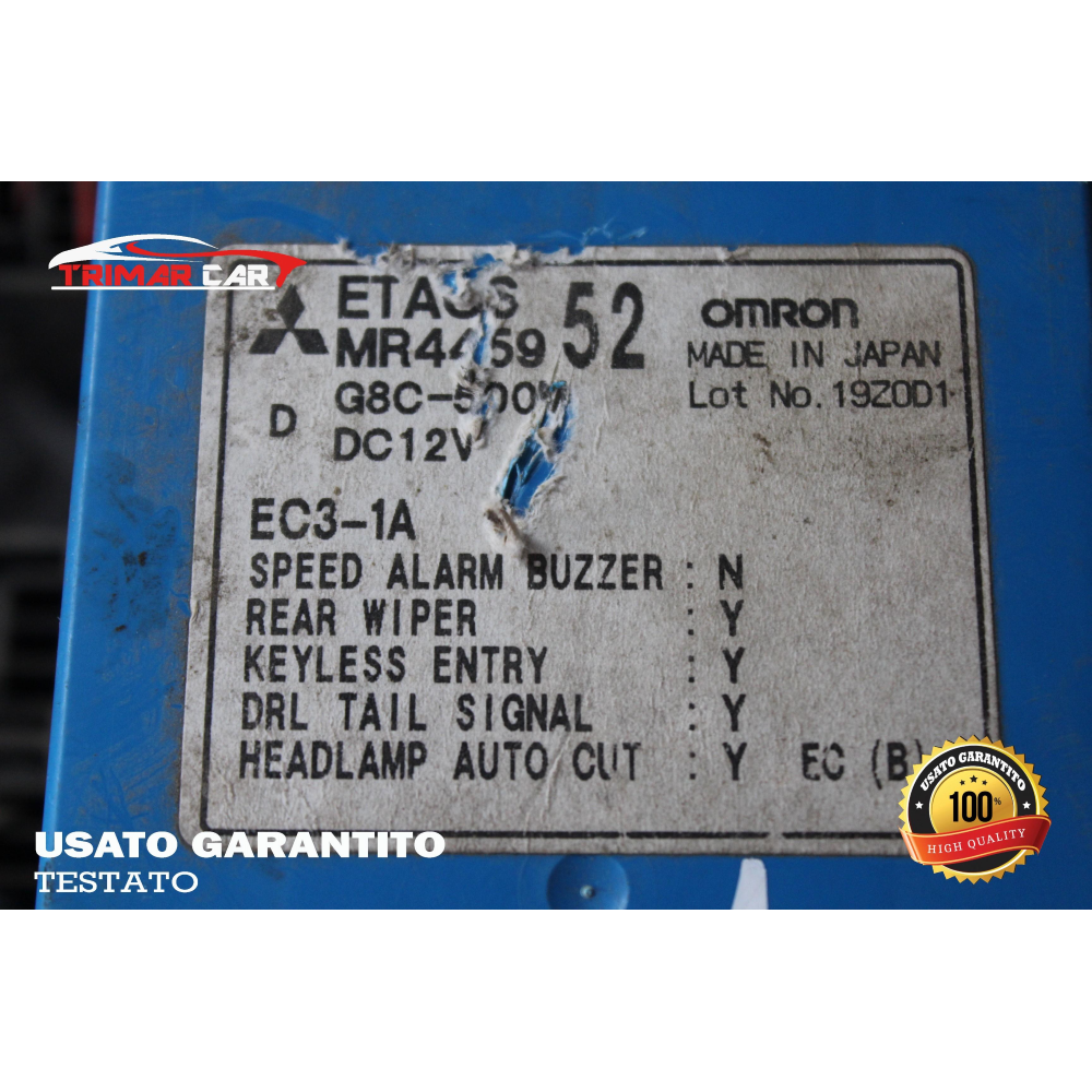 MR445952 CENTRALINA SCATOLA PORTAFUSIBILI MITSUBISHI PAJERO 3 (V60)(99-06) 3.2 DID 4X4 165CV 121KW COD MOT; 4M41