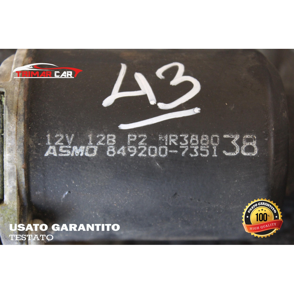 MR388038 MOTORINO TERGICRISTALLO ANTERIORE MITSUBISHI PAJERO 3 (V60)(99-06) 3.2 DID 4X4 165CV 121KW COD MOT; 4M41