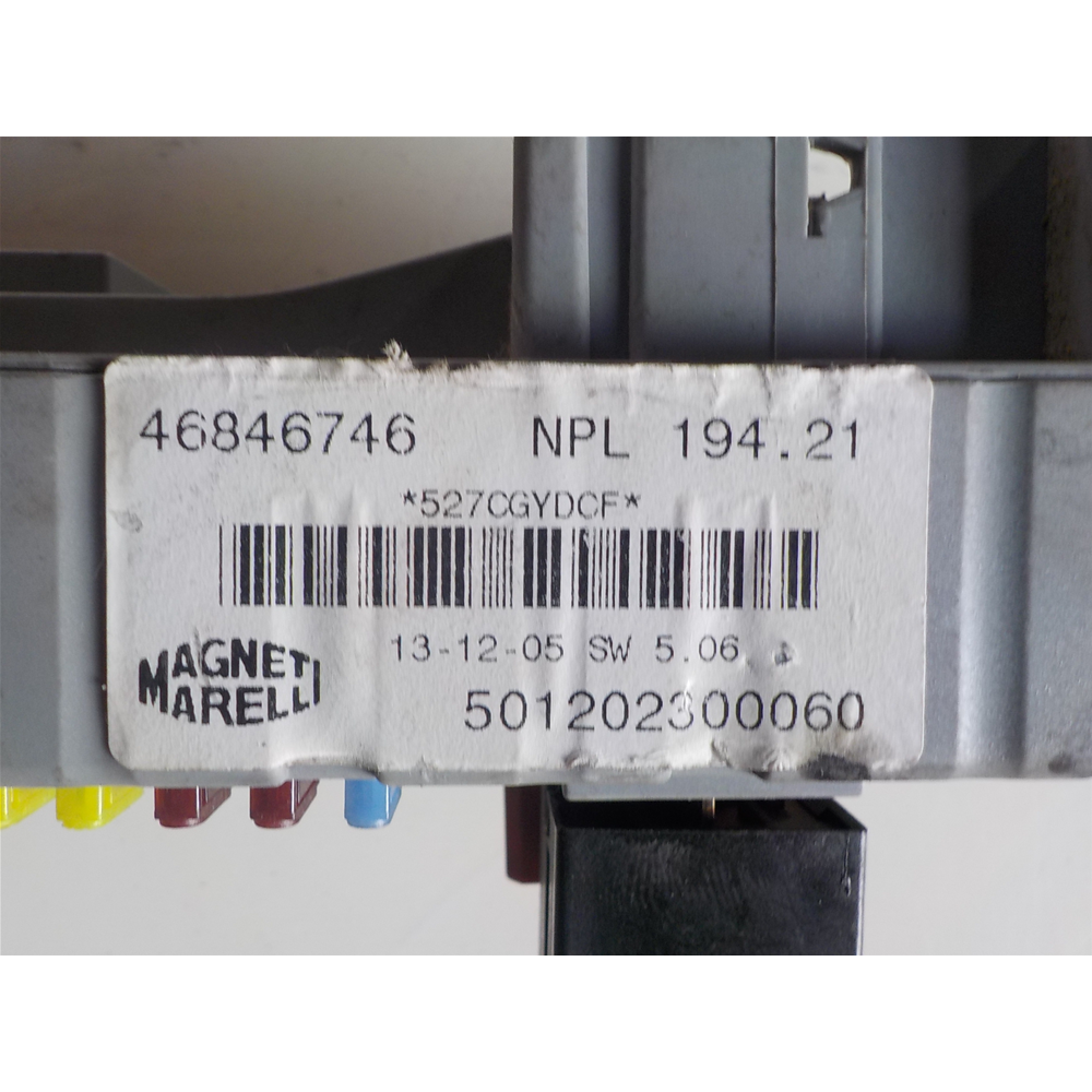 CENTRALINA PORTAFUSIBILI FIAT CROMA 1.9 MJET [2005] COD: 46846746