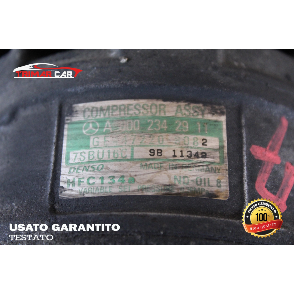 A0002342911 COMPRESSORE AC CLIMA MERCEDES CLASSE E (W210)(95-02) E200 CDI