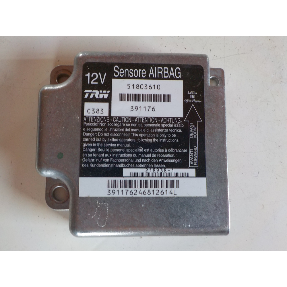CENTRALINA SENSORE AIRBAG FIAT PANDA 2 (169) [2003-2012] COD: 51803610
