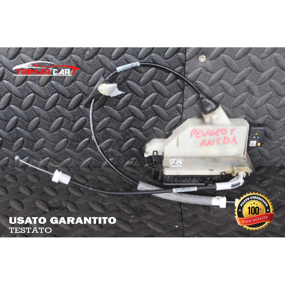 9688079980 SERRATURA SPORTELLO ANTERIORE DESTRA PEUGEOT 208 (2012 IN POI) 1.4 HDI 68CV 50KW COD MOT; 8H01