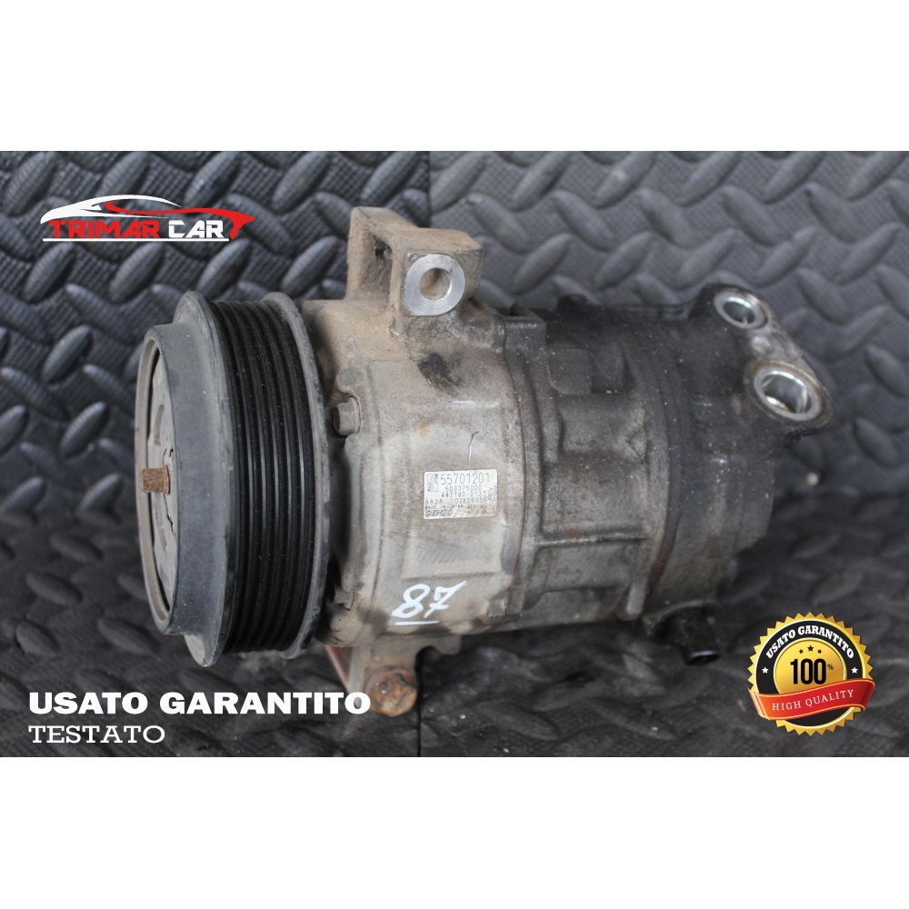 55701201 COMPRESSORE AC CLIMA FIAT SEDICI (FY)(2006-2014) 1.9 MJET 4X4 120CV 88KW COD MOT. D19AA