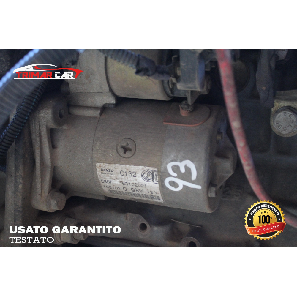63102021 MOTORINO AVVIAMENTO FIAT SEICENTO / 600 (187)(98-10) 1.1 54CV 40KW COD MOT; 187A1000