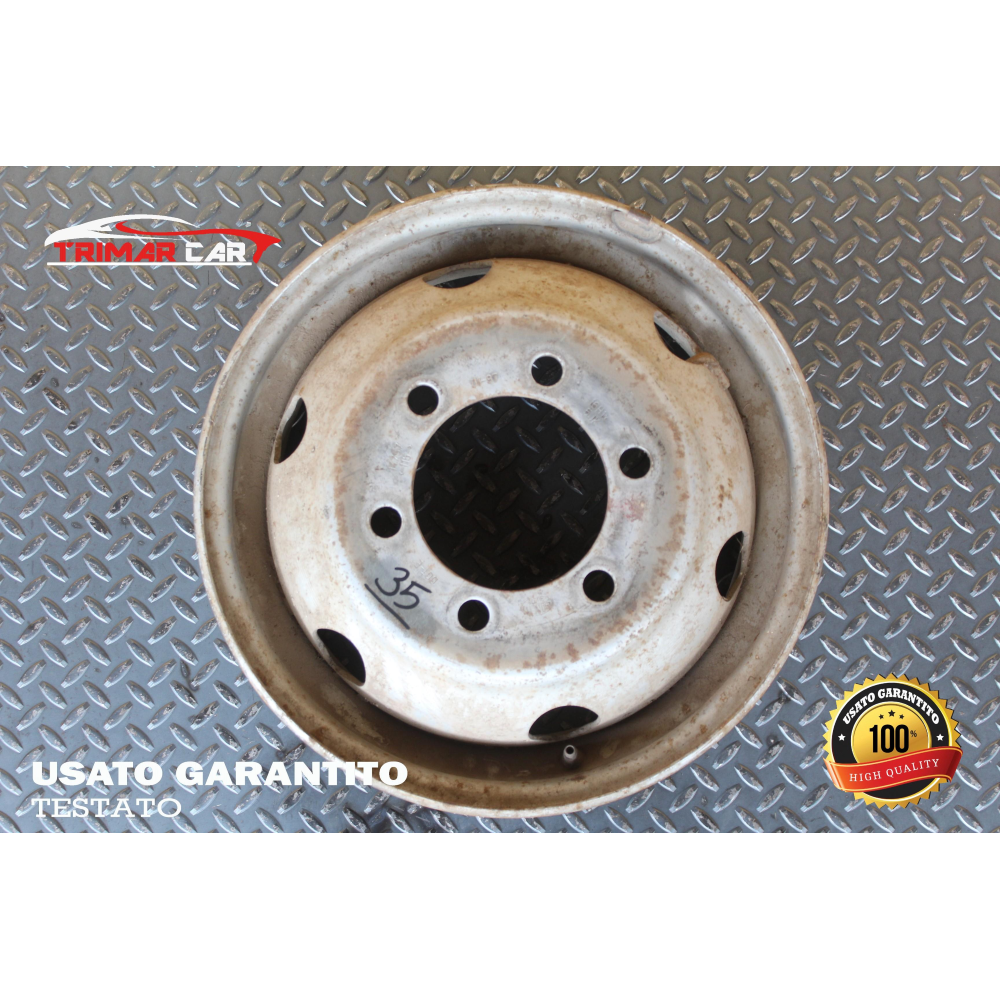 16H1X5JK R16 CERCHIO SINGOLO IN FERRO IVECO DAILY 2 II AUTOBUS (1989-1999)