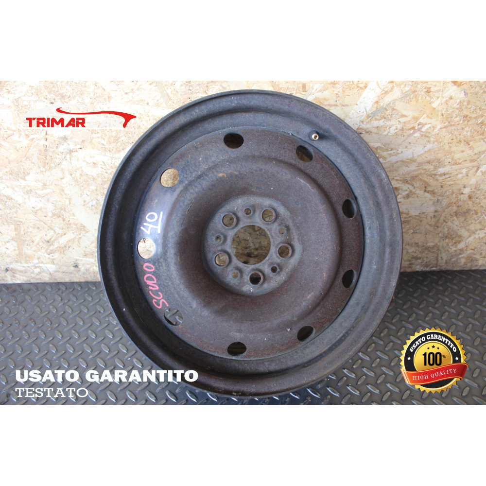 6.5J15H2ET31 R15 CERCHIO SINGOLO IN FERRO FIAT SCUDO 1 (220)(1996-2006)