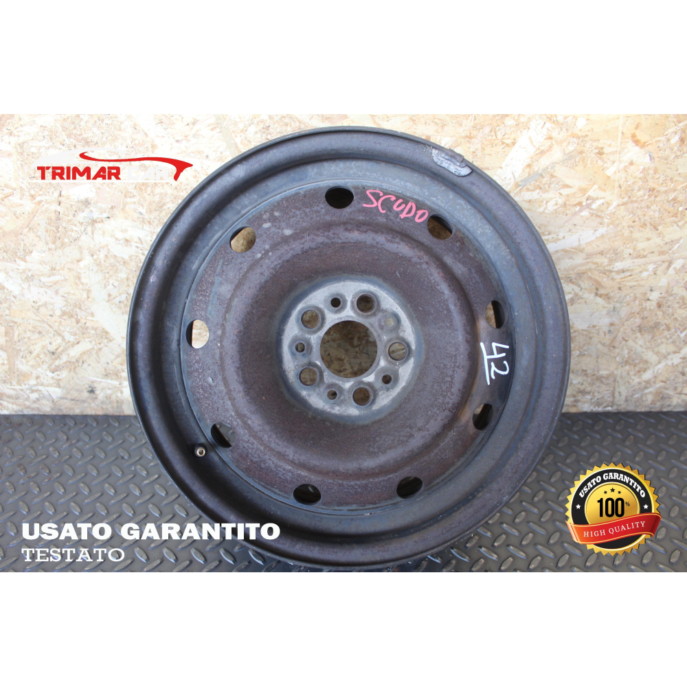 6.5J15H2ET31 R15 CERCHIO SINGOLO IN FERRO FIAT SCUDO 1 (220)(1996-2006)