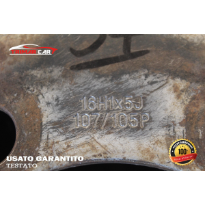16H1X5J R16 CERCHIO SINGOLO IN FERRO IVECO DAILY 2 II AUTOBUS (1989-1999)