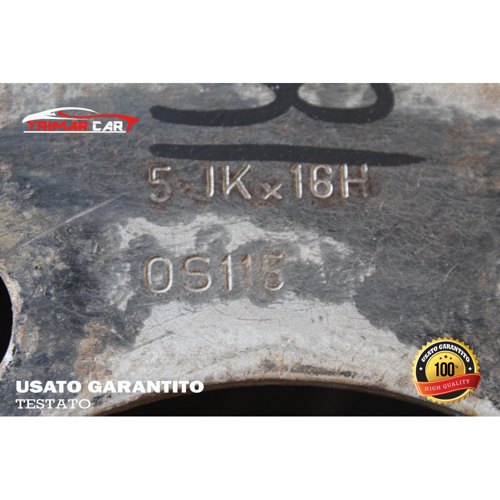 5JKX16H R16 CERCHIO SINGOLO IN FERRO IVECO DAILY 2 II AUTOBUS (1989-1999)