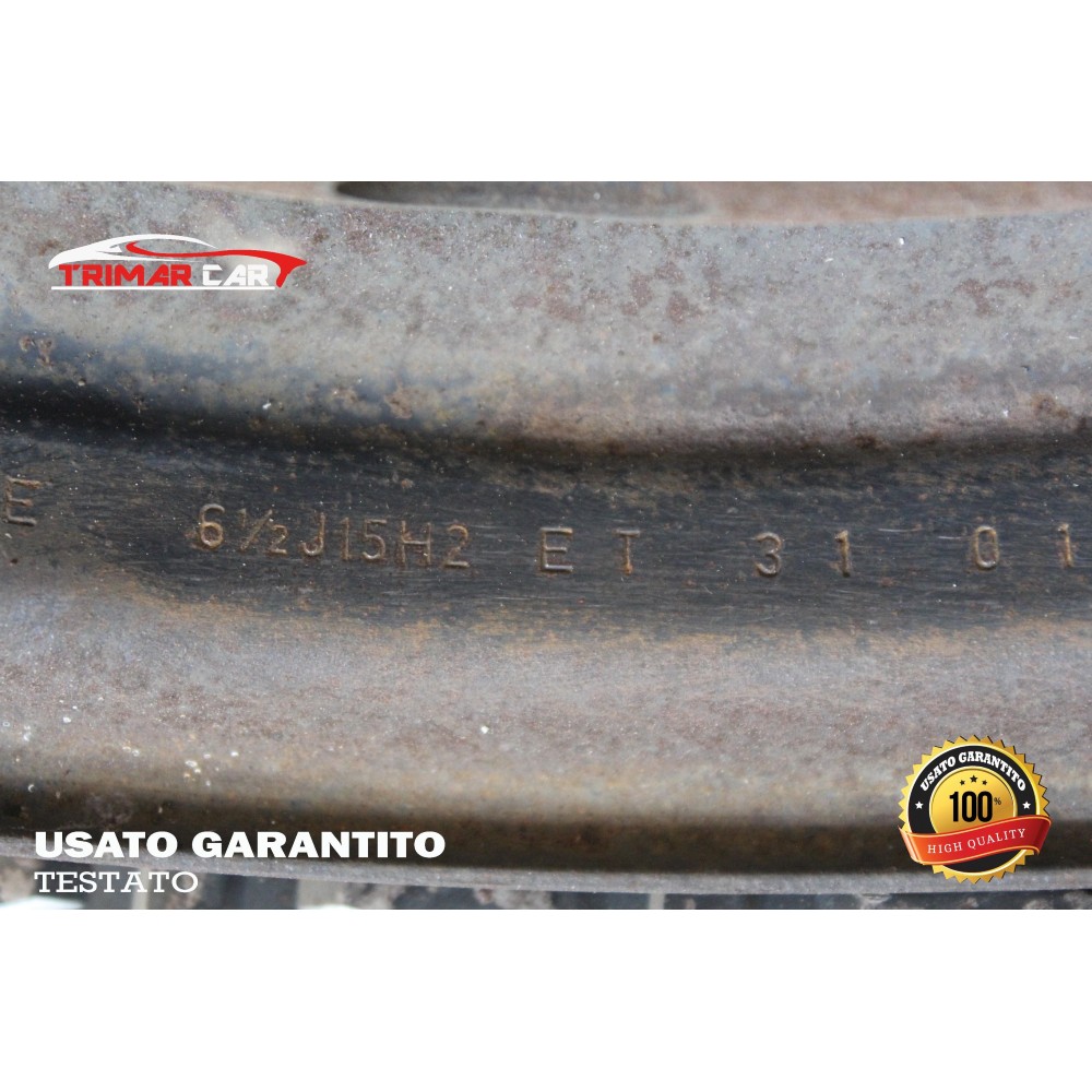 6.5J15H2ET31 R15 CERCHIO SINGOLO IN FERRO FIAT SCUDO 1 (220)(1996-2006)