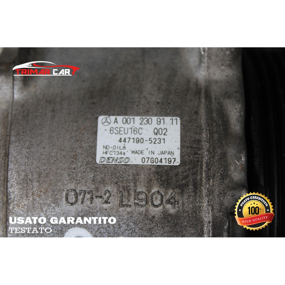 A0012309111 COMPRESSORE AC CLIMA MERCEDES CLASSE A (W169)(2004-2012) A180 CDI 109CV 80KW COD MOT; OM640.940