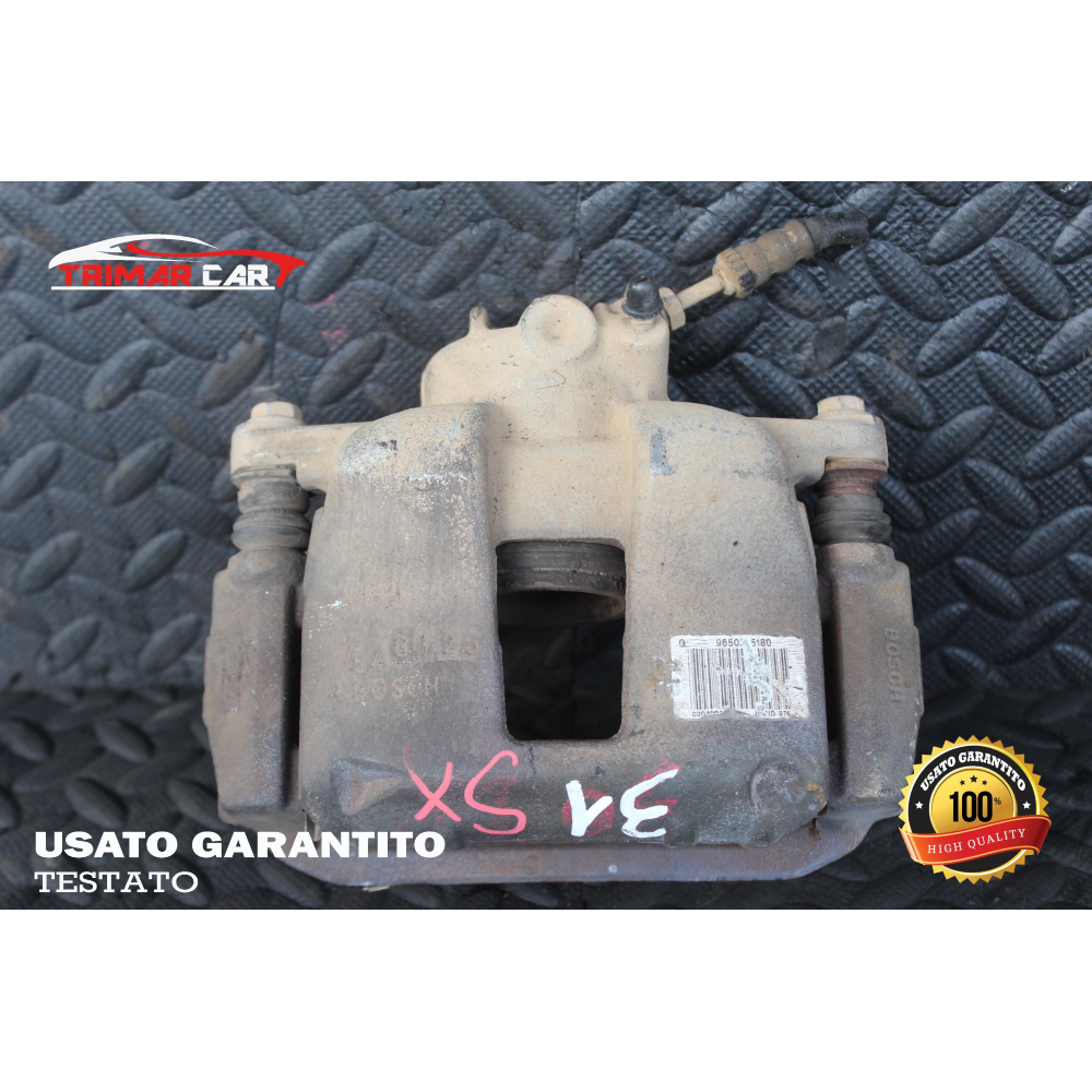 9650295180 PINZA FRENO ANTERIORE SINISTRA PEUGEOT 207 (WA,WC)(06-15) 1.6 HDI 90CV 66KW COD MOTORE: 9HX