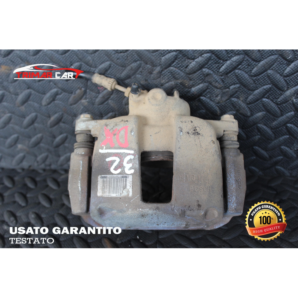 9650295280 PINZA FRENO ANTERIORE DESTRA PEUGEOT 207 (WA,WC)(06-15) 1.6 HDI 90CV 66KW COD MOTORE: 9HX