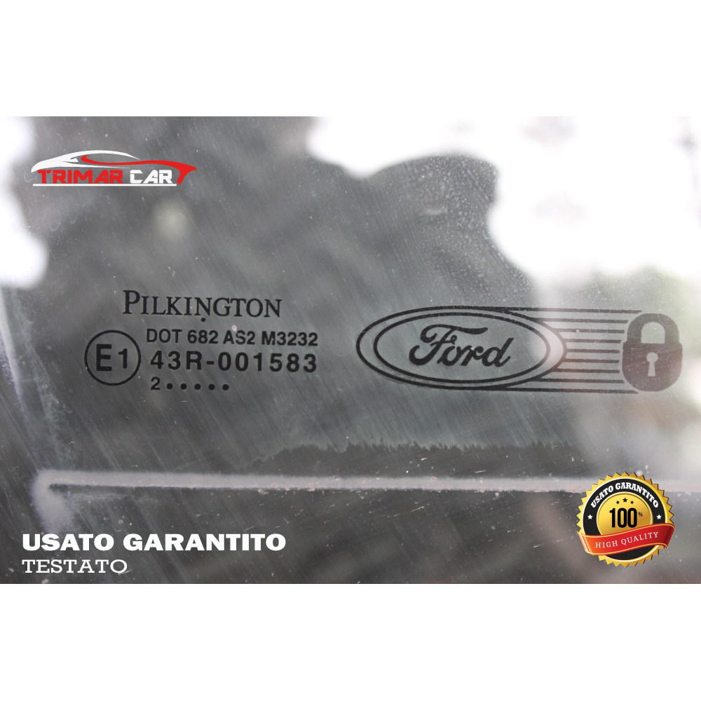 43R-001583 VETRO SCENDENTE PORTA ANTERIORE DESTRA FORD FIESTA 5 V (JH,JD)(01-10)