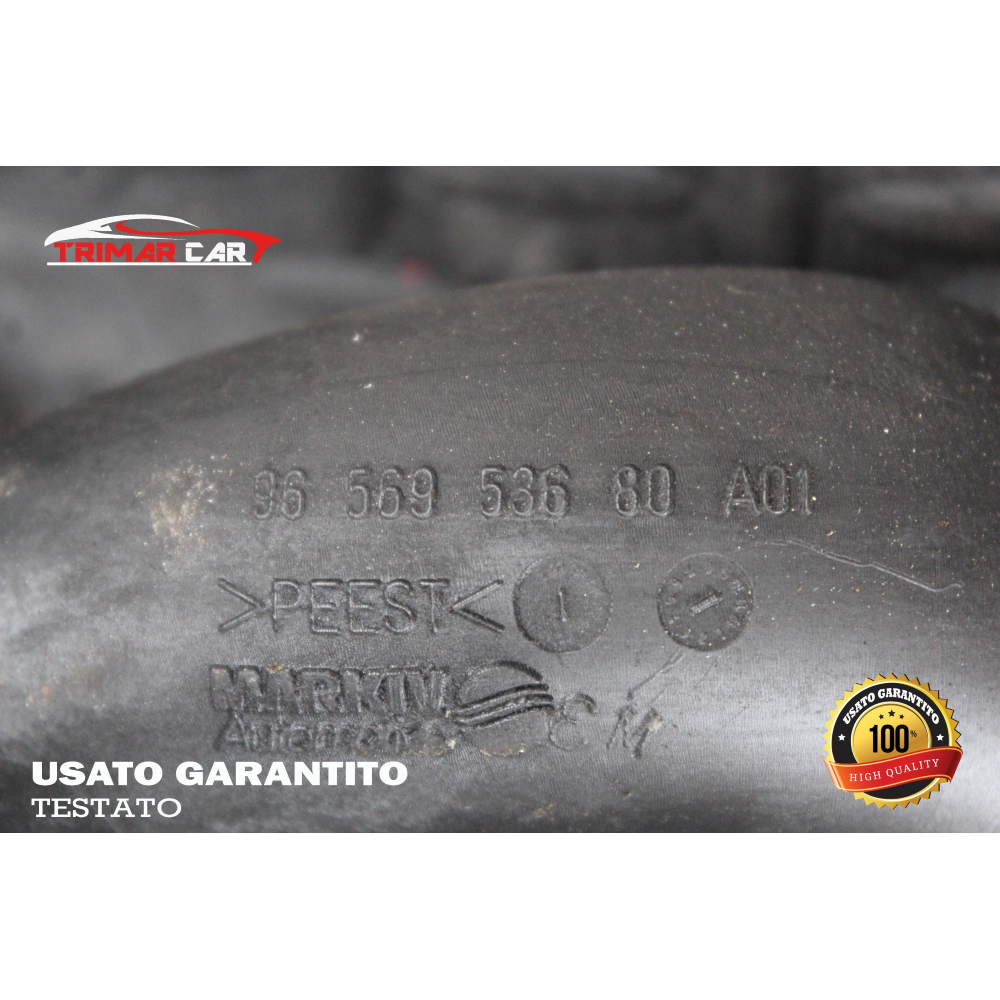 9656953680 TUBO MANICOTTO ASPIRAZIONE ARIA PEUGEOT 207 (WA,WC)(06-15) 1.6 HDI 90CV 66KW COD MOTORE: 9HX