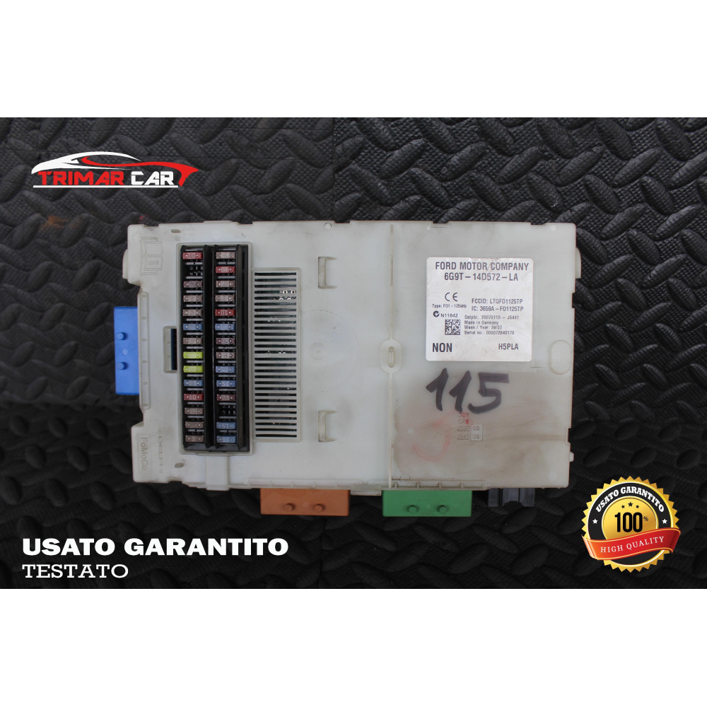 6G9T-14D572-LA LR004680 CENTRALINA BODY COMPUTER BCM LAND ROVER FREELANDER 2 (L359)(06-14) 2.2 TD4 4X4 160CV 118KW COD MOTORE: 224DT