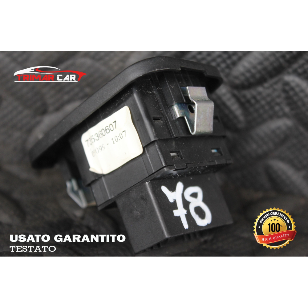 735360607 INTERRUTTORE ALZAVETRO ANTERIORE DX DESTRO LANCIA YPSILON 2 (843)(2003-2011) 1.3 MJET 75CV 55KW COD MOT; 199A2000