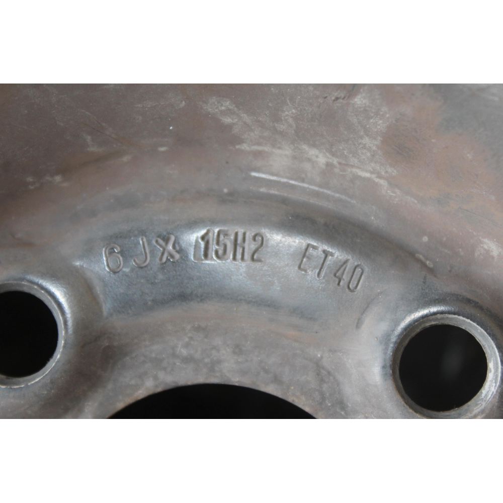 6JX15H2ET40 R15 CERCHIO SINGOLO IN FERRO LANCIA YPSILON 2 (843)(2003-2011) 1.3 MJET 75CV 55KW COD MOT; 199A2000