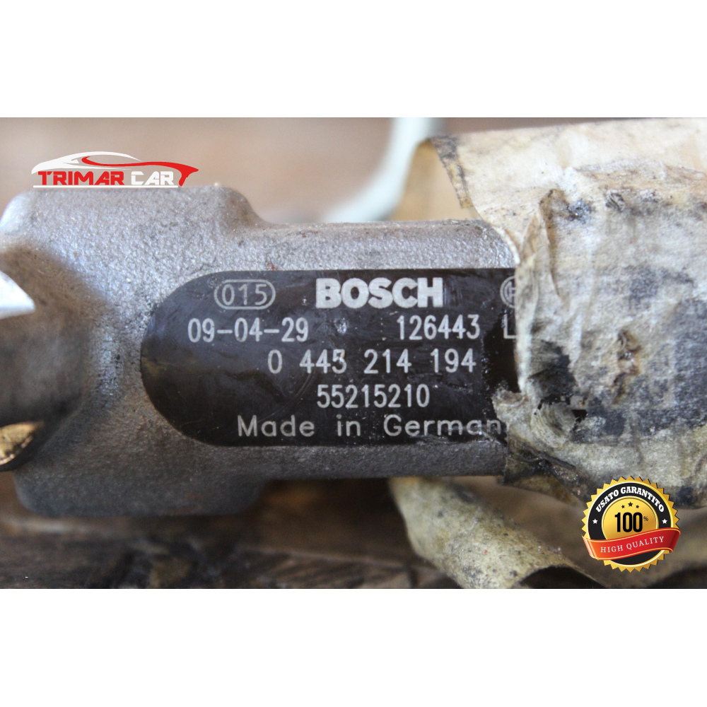 0445214194 TUBO FLAUTO RAIL INIEZIONE FIAT 500 (312)(2007 IN POI) 1.3 MULTIJET