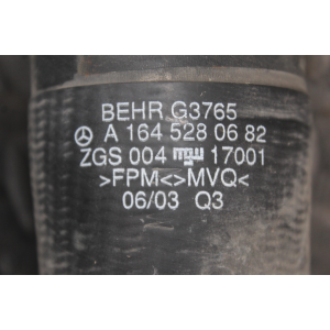 A1645280682 TUBO MANICOTTO INTERCOOLER TURBO MERCEDES CLASSE ML (W164)(05-11) ML 320CDI 4-MATIC 224CV 165KW COD MOT. 642940