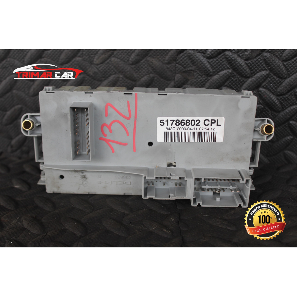 51786802 CENTRALINA SCATOLA PORTAFUSIBILI LANCIA YPSILON 2 (843)(2003-2011) 1.3 MJET 75CV 55KW COD MOT; 199A2000