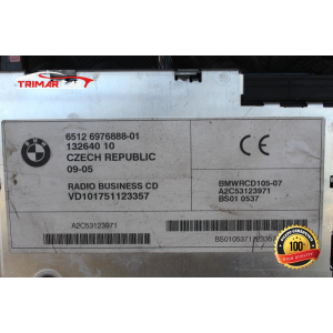 6976888-01 AUTORADIO RADIO STEREO BMW X3 (E83)(2003-2011) 3.0 D 218CV 160KW COD MOTORE: M57D30 (306D3)