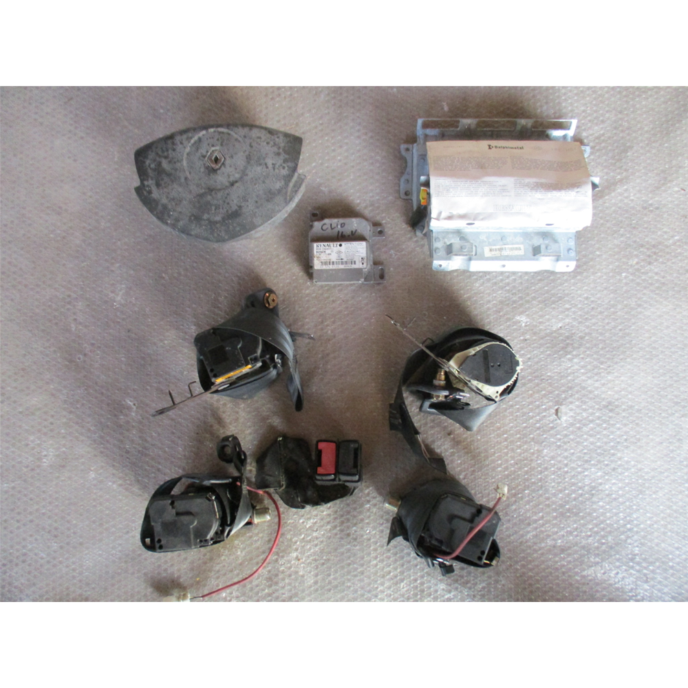 KIT AIRBAG COMPLETO RENAULT CLIO 2° SERIE(BB0/1/2_CB0/1/2)[02-06]COD: 8200057780