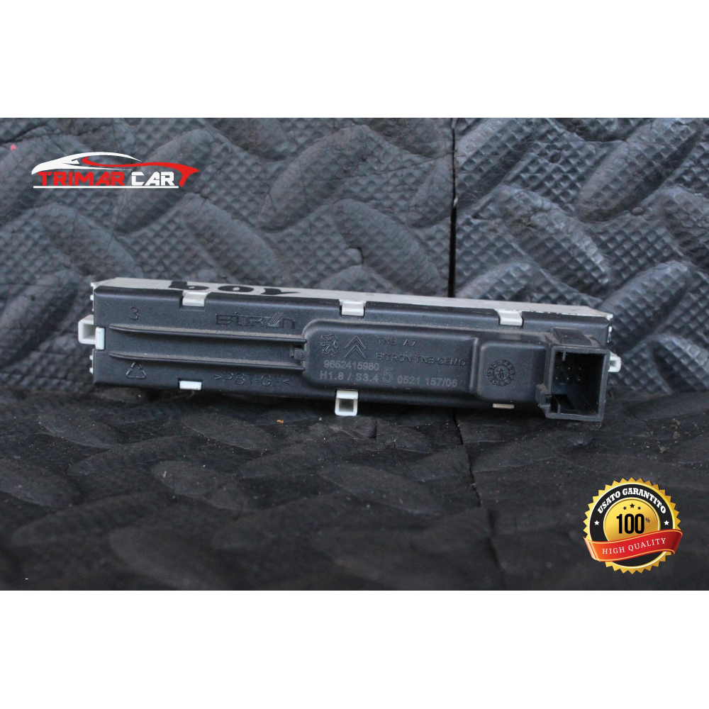 9652415980 DISPLAY CINTURE DI SICUREZZA  PEUGEOT 207 (WA,WC)(06-15) 1.6 HDI 109CV 80 KW COD MOT 9HZ