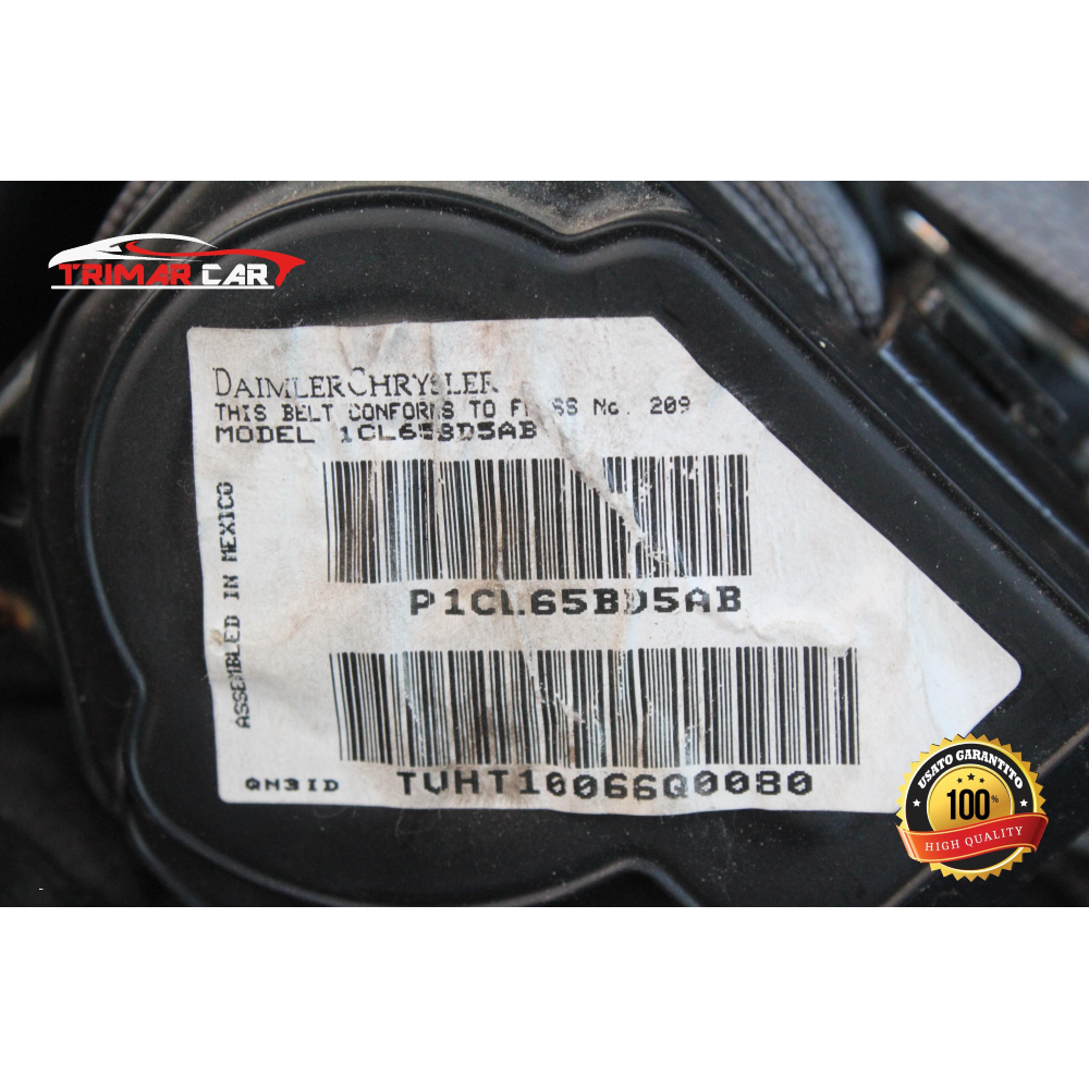 P1CL65BD5AB CINTURA SICUREZZA ANTERIORE SINISTRA JEEP GRAND CHEROKEE 3 III (WH,WK)(04-11) 3.0 CRD 218CV 160KW COD MOTORE: 642980 EXL