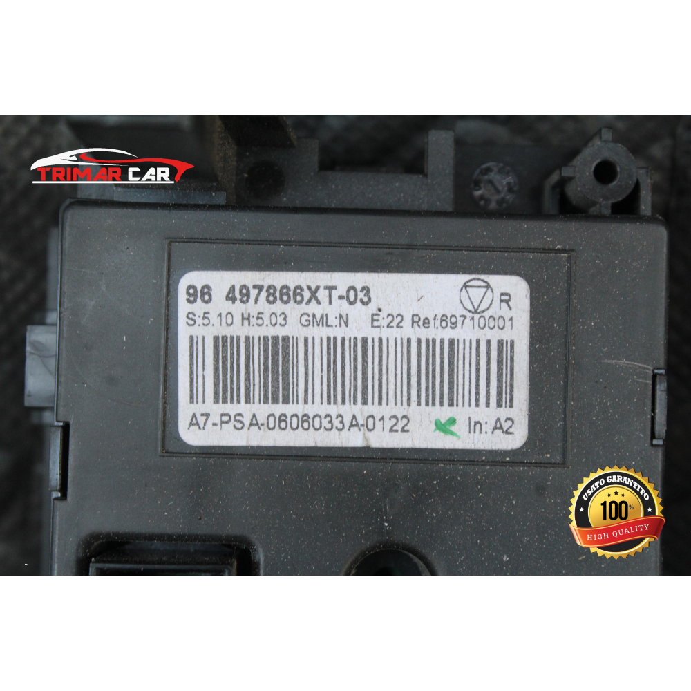 96497866XT CENTRALINA COMANDO CLIMA AUTOMATICO PEUGEOT 207 (WA,WC)(06-15) 1.6 HDI 109CV 80 KW COD MOT 9HZ